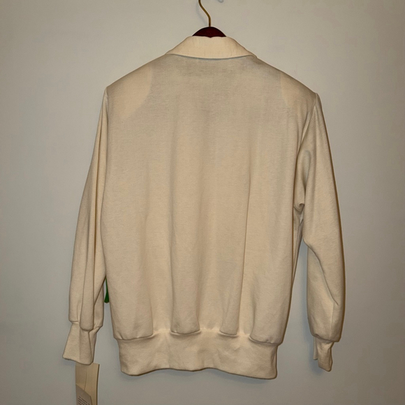 L Three Flaggs California Lace Pullover Top NWT Cream Coquette Cottagecore VTG - Picture 2 of 11